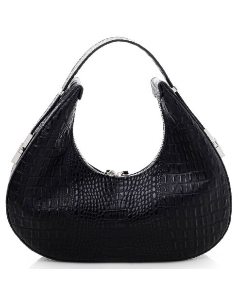 Sac porté épaule Riviera noir - 32x8x26 cm