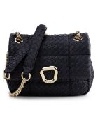 Sac porté épaule Bologna noir - 20x8x17 cm