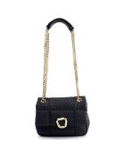 Sac porté épaule Bologna noir - 20x8x17 cm
