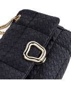 Sac porté épaule Bologna noir - 20x8x17 cm