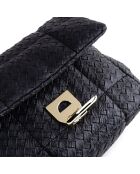 Sac porté épaule Bologna noir - 20x8x17 cm