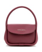 Bolso de mano Como rojo burdeos - 19x9x15 cm