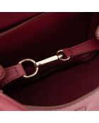 Bolso de mano Como rojo burdeos - 19x9x15 cm
