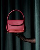 Bolso de mano Como rojo burdeos - 19x9x15 cm