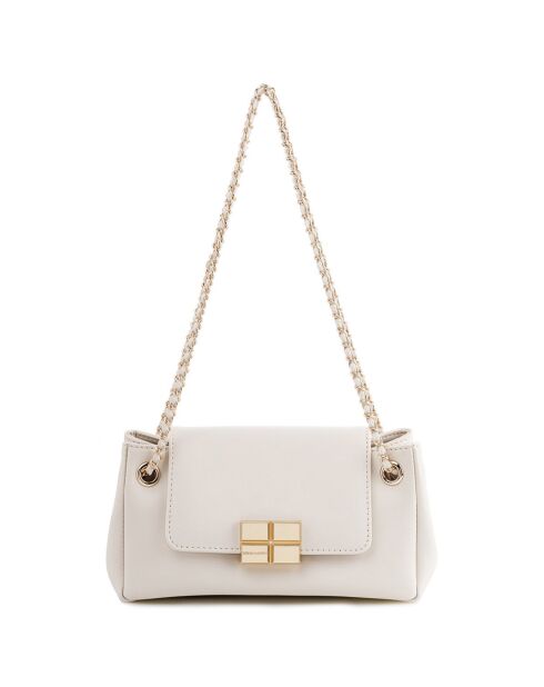 Sac porté épaule Siena crème - 25x9x14 cm