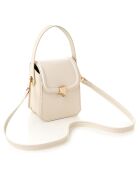 Bolso de hombro Lagoon crema - 13,5x7x17 cm
