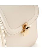 Bolso de hombro Lagoon crema - 13,5x7x17 cm
