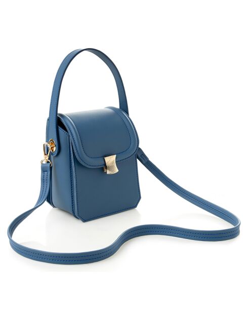 Sac bandoulière Lagoon bleu indigo - 13.5x7x17 cm