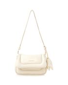 Bolso de hombro Genoa crema - 28x7x18 cm