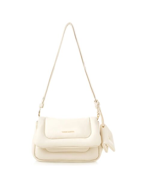 Sac porté épaule Genoa crème - 28x7x18 cm