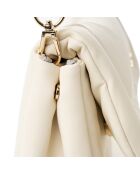 Bolso de hombro Genoa crema - 28x7x18 cm