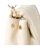 Bolso de hombro Genoa crema - 28x7x18 cm