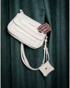Bolso de hombro Genoa crema - 28x7x18 cm