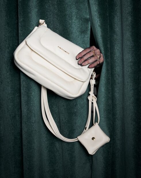 Sac porté épaule Genoa crème - 28x7x18 cm