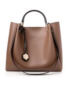 Bolso Sicilia taupe - 32x14x28 cm