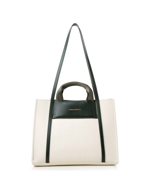 Sac à main Umbria crème/vert foncé - 37x11x27 cm