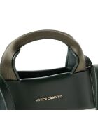 Sac à main Umbria crème/vert foncé - 37x11x27 cm