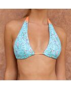 Haut de maillot de bain Henrietta bleu/orange