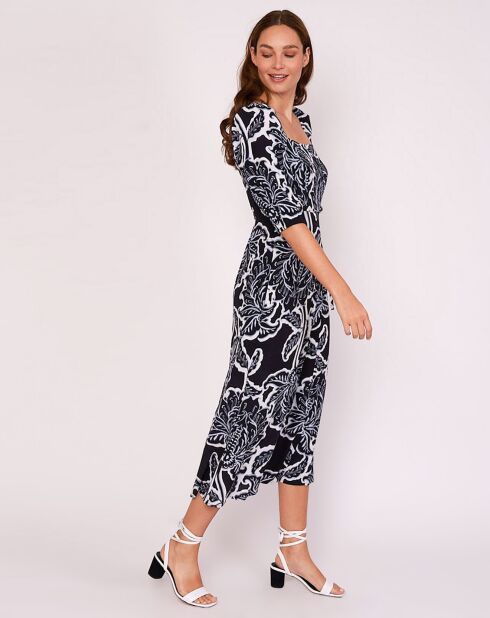Robe Charlotte imprimée noire