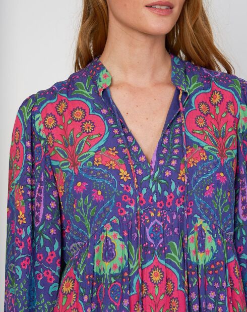 Robe Chica imprimée marine