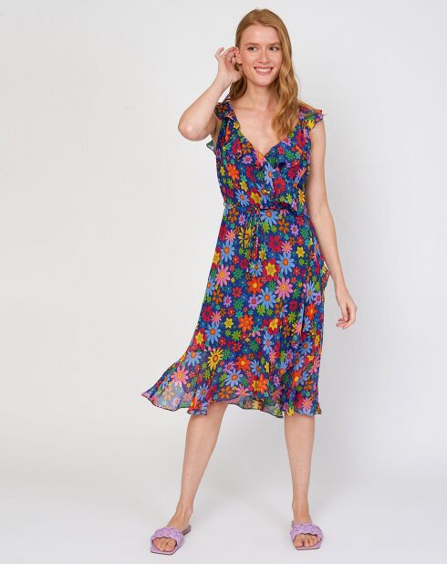 Robe Constantine imprimée bleue