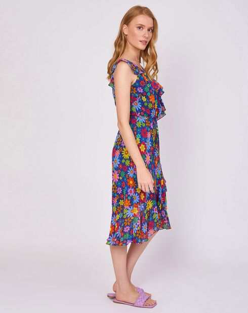 Robe Constantine imprimée bleue