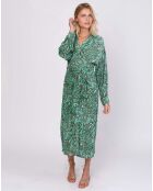 Robe Cynda imprimée verte