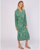 Robe Cynda imprimée verte