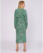 Robe Cynda imprimée verte