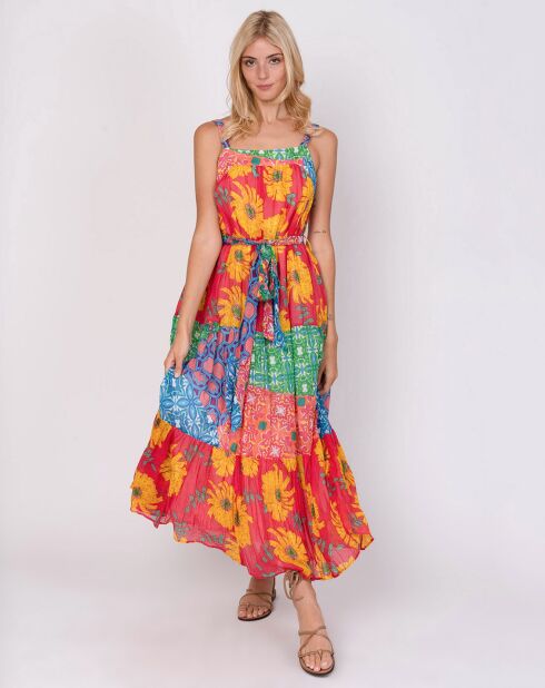 Robe Chorégraphie imprimée fuchsia