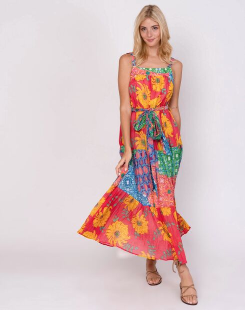 Robe Chorégraphie imprimée fuchsia