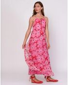 Robe Contrôle imprimée rose