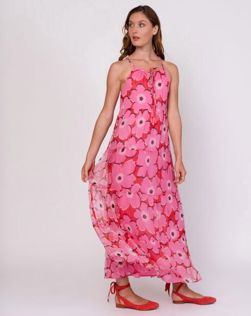 Robe Contrôle imprimée rose