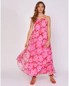 Robe Contrôle imprimée rose