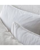 2 Protèges taies flanelle blancs