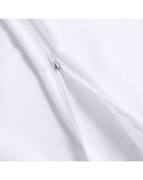 2 protectores de almohada de esponja blanca