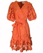 Robe Peisey imprimée orange