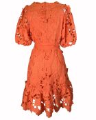 Robe Peisey imprimée orange