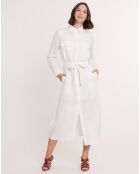 Robe 100% Lin Pierre blanche