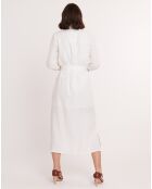 Robe 100% Lin Pierre blanche