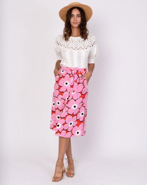 Florentinischer rosa bedruckter Rock