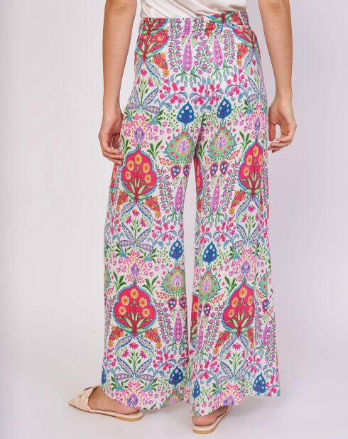 Joliflor broek met ecru print