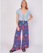 Pantalon Joliflor imprimé marine