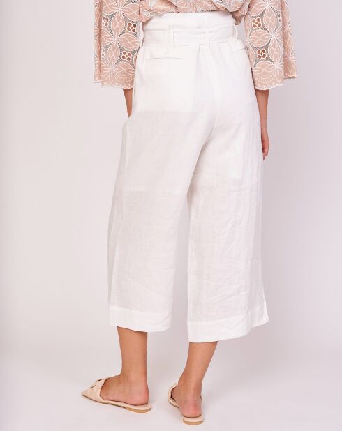 Pantalones blancos Jalouse 100% lino