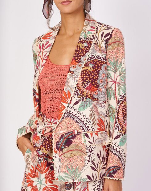Veste imprimée Iguazu beige