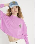 Sweat  cropped Boyfriend rose