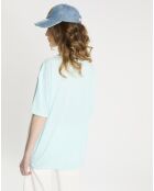 T-Shirt oversize Day Dream Away bleu clair