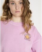 Sweat oversize 100% Coton Bio Ridin rose délavé