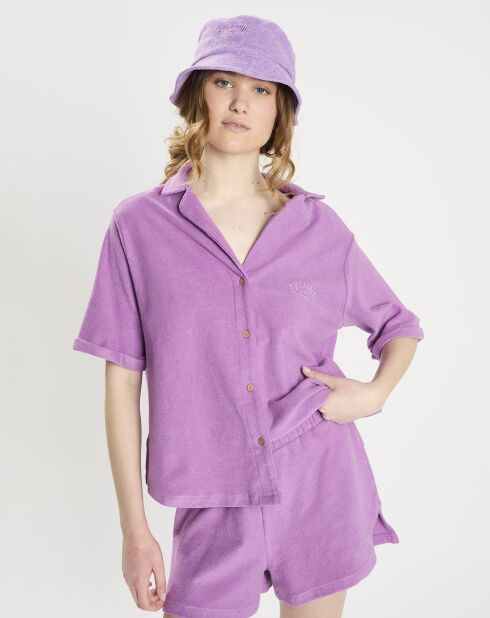 Chemise en éponge violette