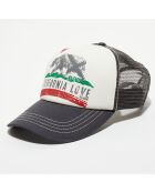 Casquette California Love noir/blanc